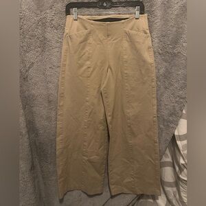Old Navy Pants Womens Medium / 28 x 28 Khaki Tan Wide Leg High Rise Stretch